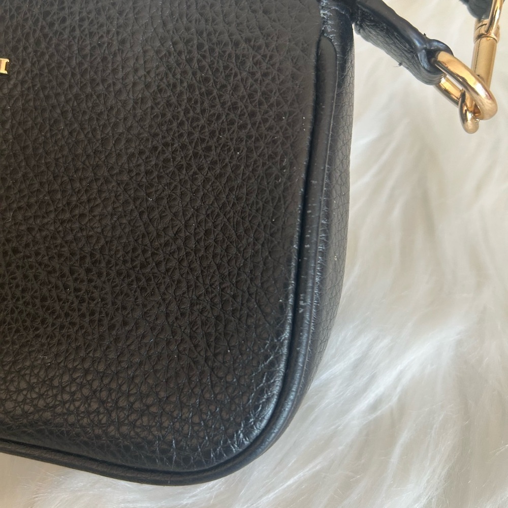 Coach Nolita 19 Black Pebble Leather Wristlet Bag Gold Hardware‎ 58032 - Picture 3 of 7